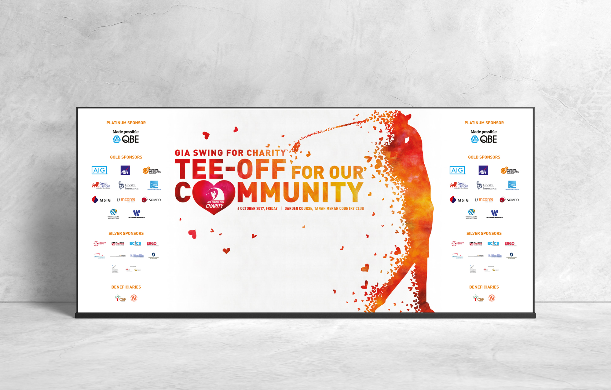 SWING for Charity 2017 Backdrop