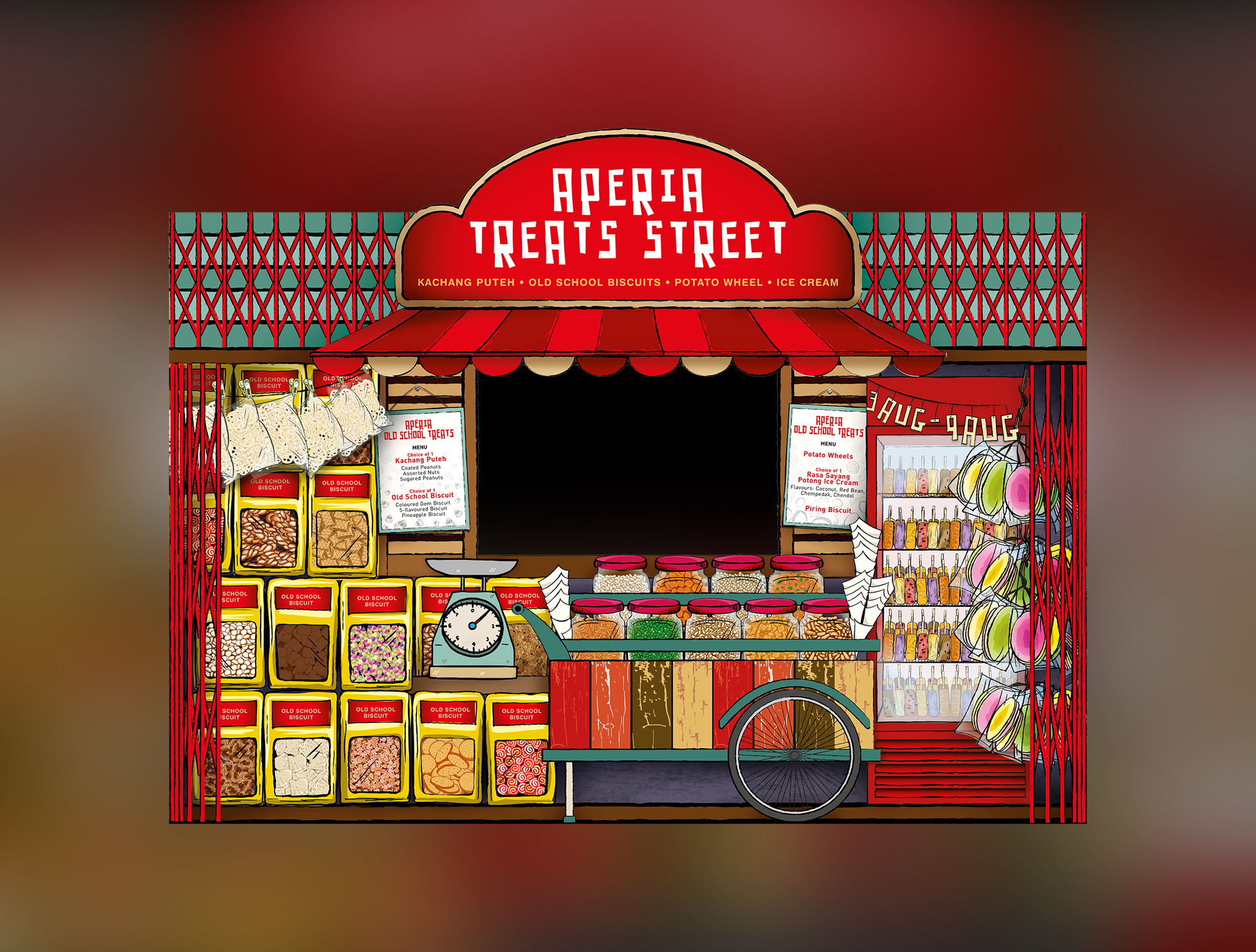 Aperia Mall Tikam Tikam Backdrop