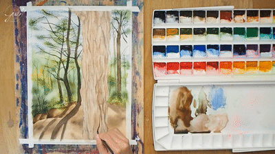 Bark Painting Step 2C