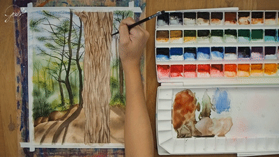 Bark Painting Step 2E