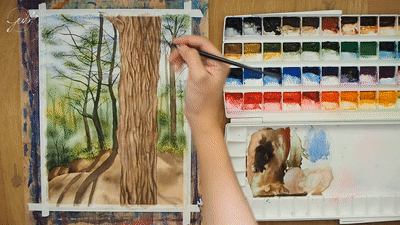 Bark Painting Step 2G
