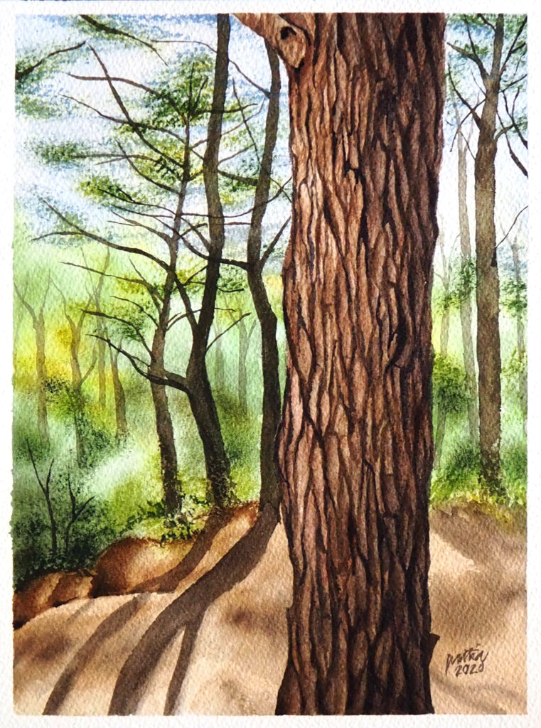 Sagada Bark Painting by Portia Baruc