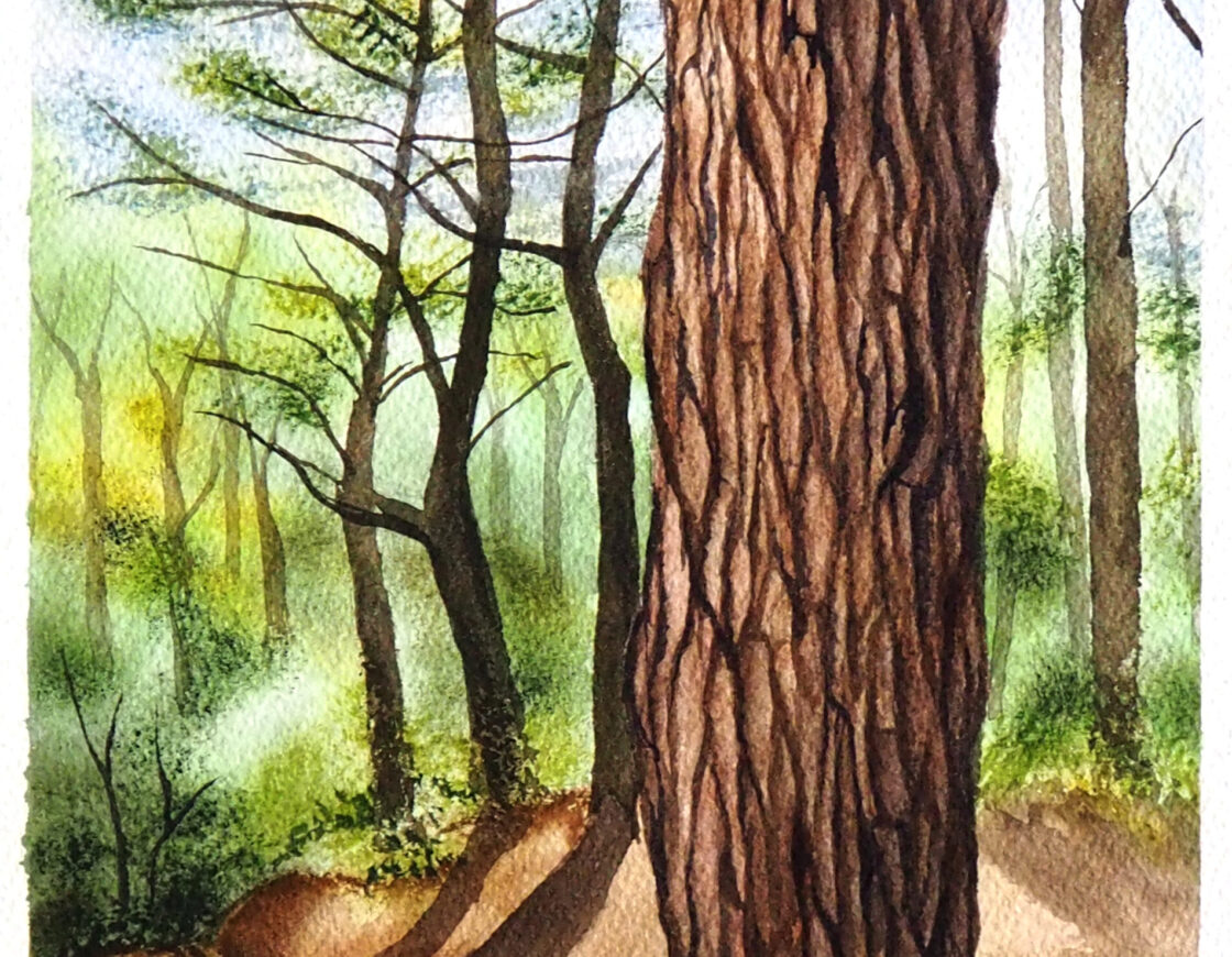 Sagada Bark Painting by Portia Baruc