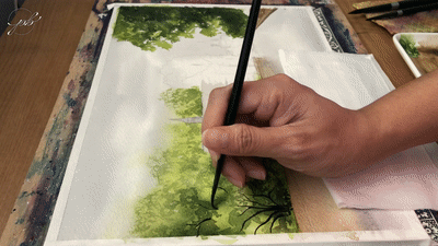 Brugge Canal Painting Step 4C