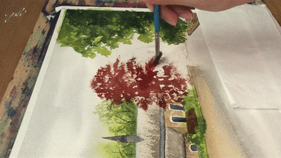 Brugge Canal Painting Step 5B