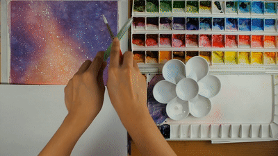 Starry Night Step 5